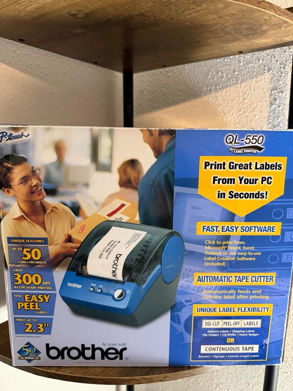 Brother P-Touch QL-550 Thermal PC Label Printer w/ Original Box and Accessories